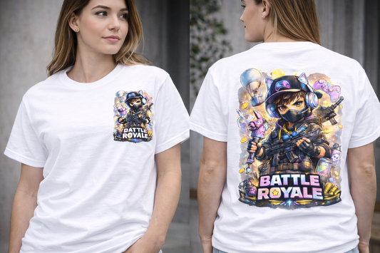 Battle Royale – Gamer T-Shirt (Frontprint + Backprint) | Unisex
